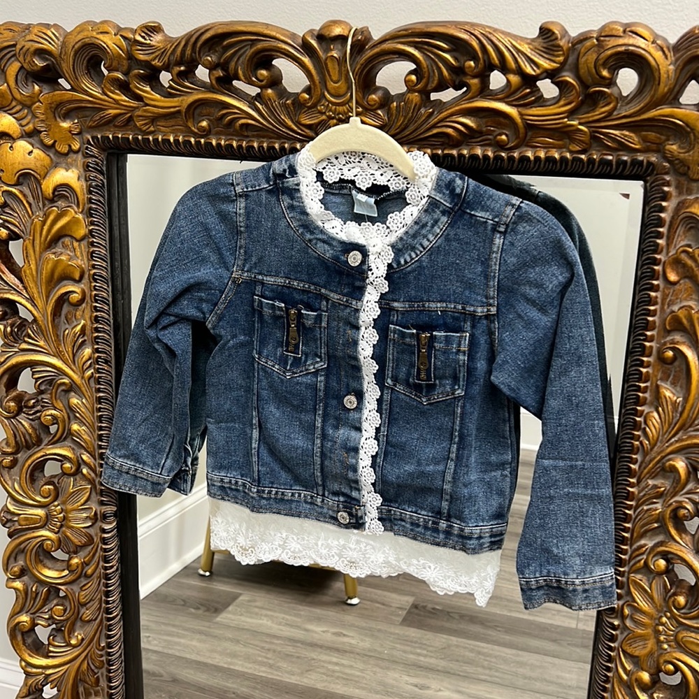 Kids Tales Jean Girl's Lace Jacket